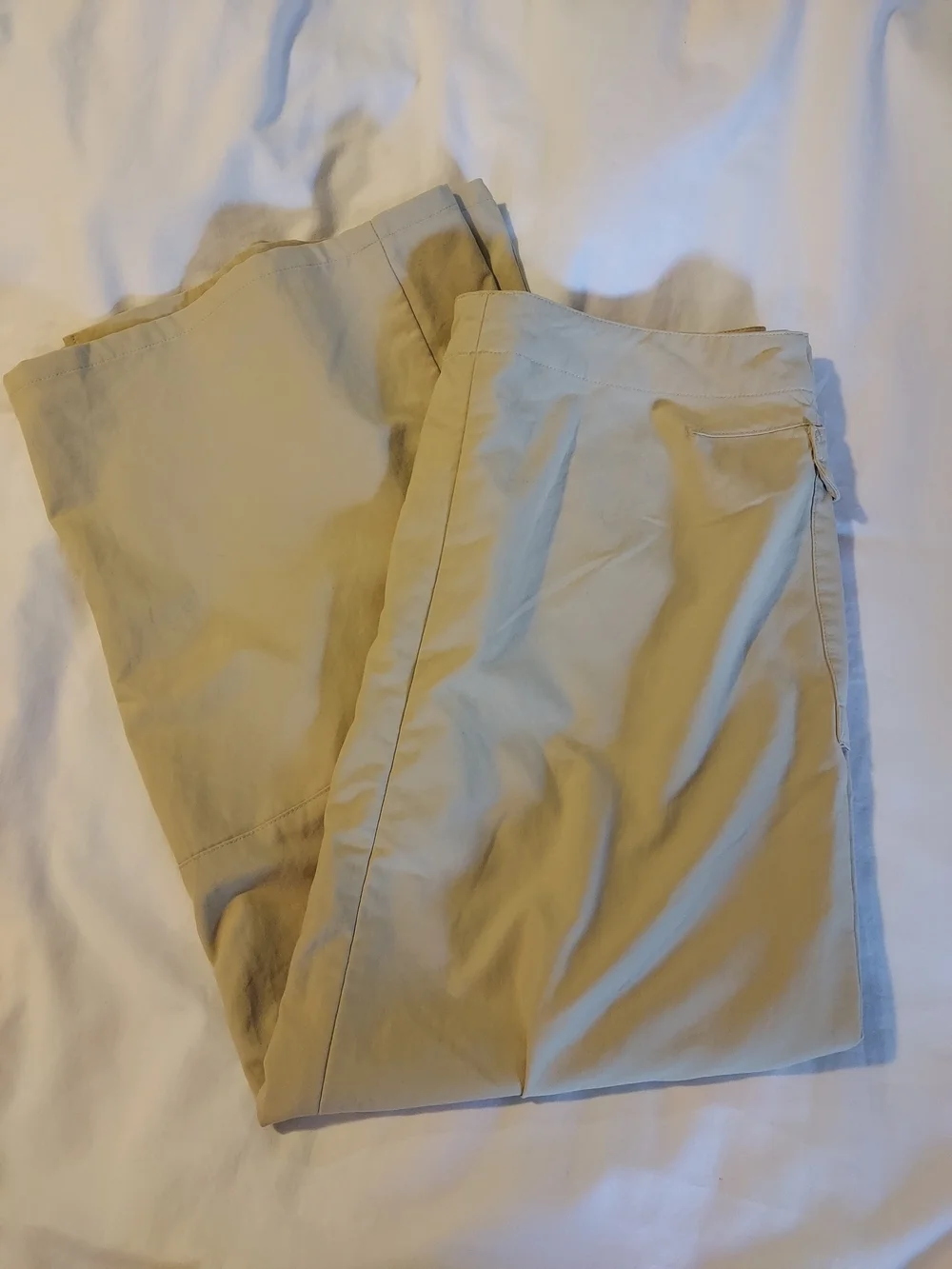 Patagonia Vintage Continental Cargo Maxi Skirt Tan Beige Front Slit Gorpcore 12